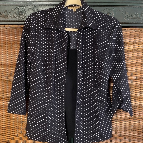 Notations Jackets & Blazers - Polka Dot 1 Piece Top with Jacket